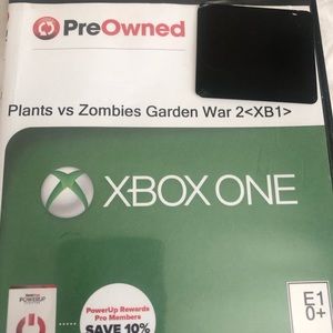 XBOX One- plants vs zombies